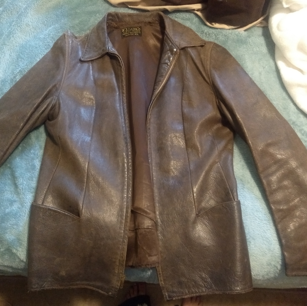 Deer leather jacket